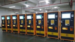 주차장을위한 새로운 디자인 자동 현금 지불 기계